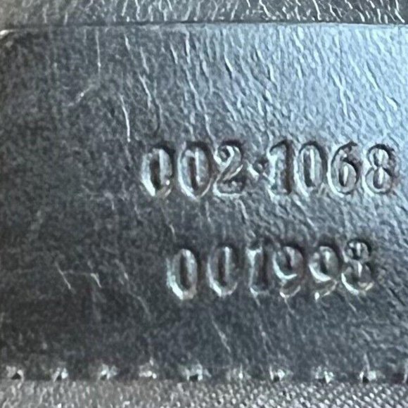 Authentic Gucci GG Jackie Bag Black Canvas Leather Trim Gun Metal Hardware - Picture 6 of 6